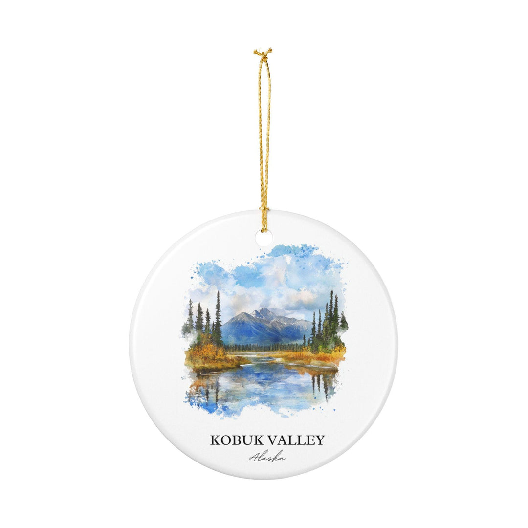 Kobuk Valley Ornament: Unique Kobuk Valley Souvenir, Kobuk Valley AK Xmas Decor, and Authentic Alaska Gift