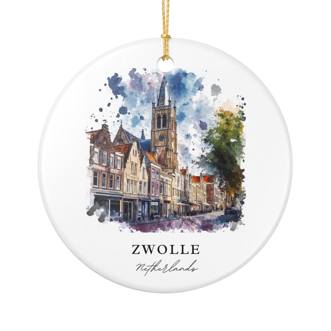 Zwolle Ornament: Unique Zwolle Souvenir, Zwolle Netherlands Xmas Decor, and Authentic Netherlands Gift