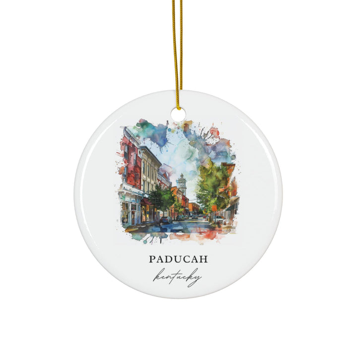 Paducah Ornament: Unique Paducah KY Souvenir, Paducah Kentucky Xmas Decor, and Authentic Kentucky Gift