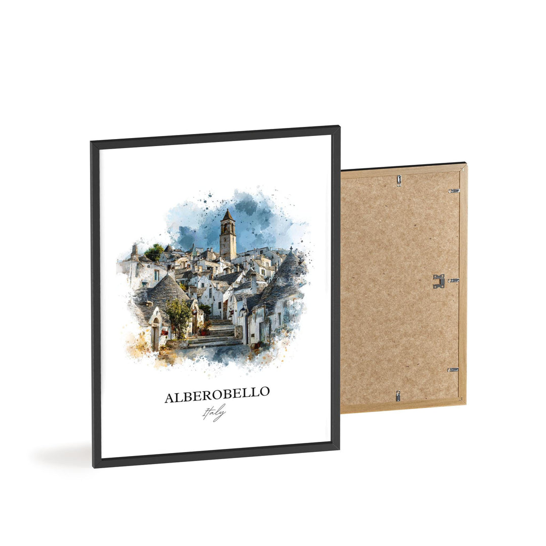 Alberobello, Italy – Watercolor Art Print