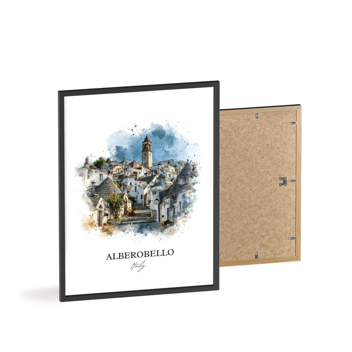 Alberobello, Italy – Watercolor Art Print