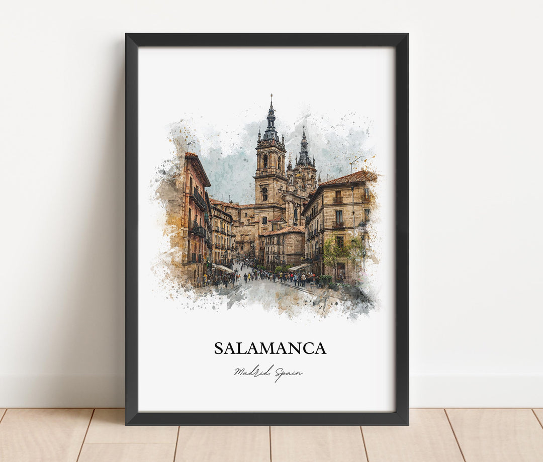 Salamanca, Spain – Watercolor Art Print