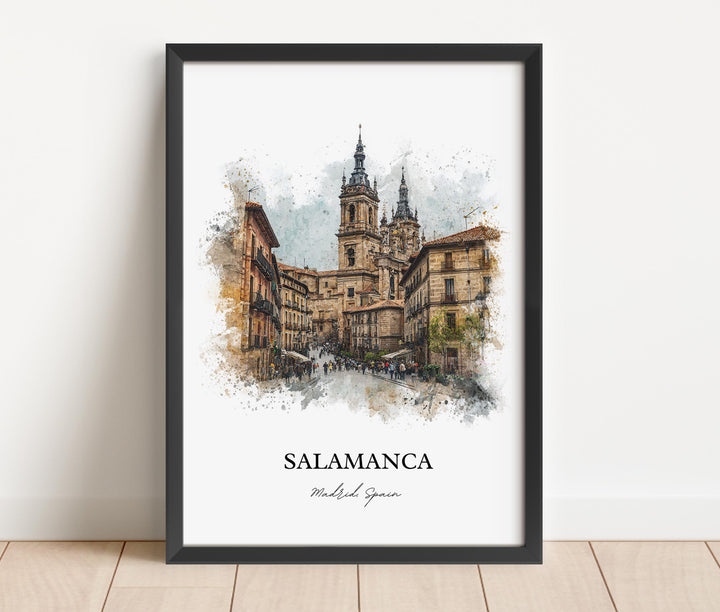 Salamanca, Spain – Watercolor Art Print