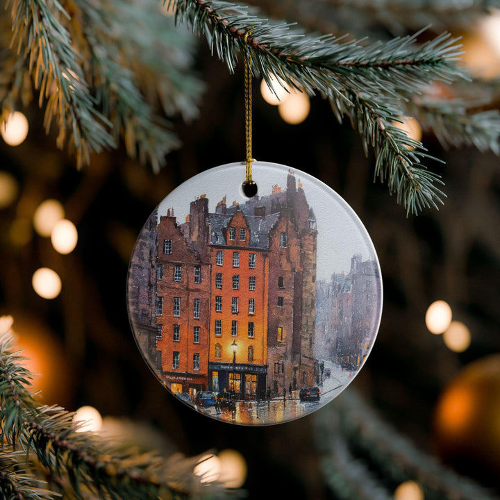 Edinburgh Ornament: Unique Edinburgh Scotland Souvenir, Scotland Xmas Decor, and Authentic Edinburgh Gift