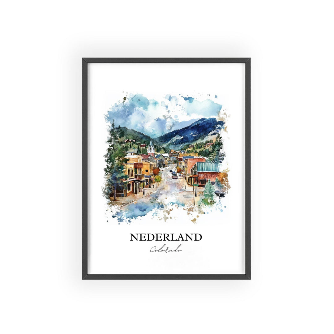 Nederland CO Wall Art, Boulder County Print, Barker Meadow Artwork, Nederland Gift, Travel Print, Travel Poster, Housewarming Gift