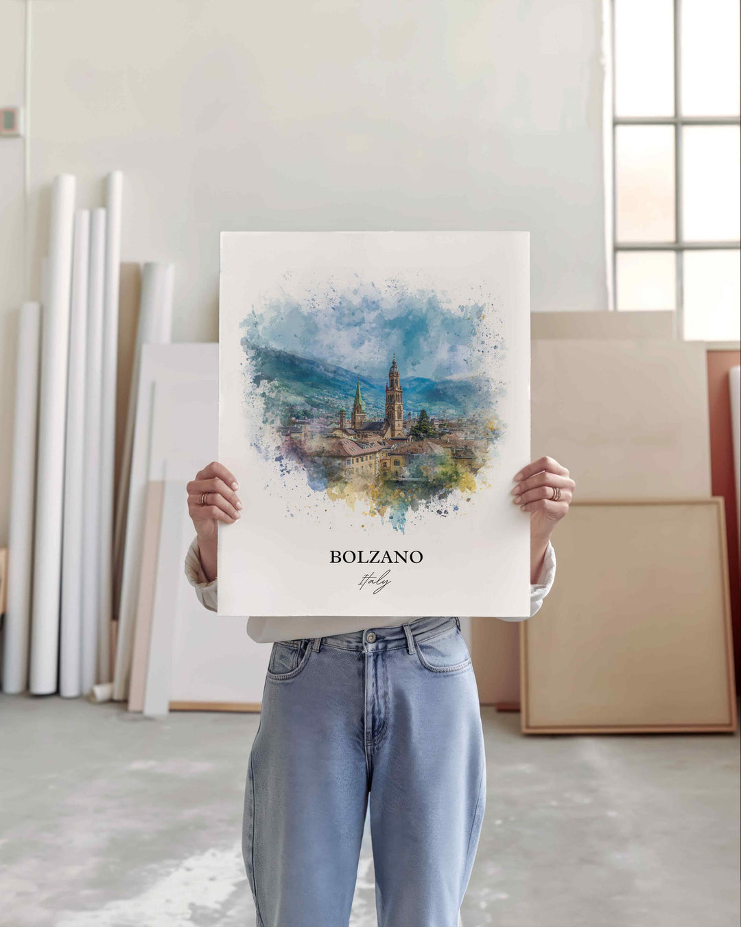 Bolzano, Italy – Watercolor Art Print