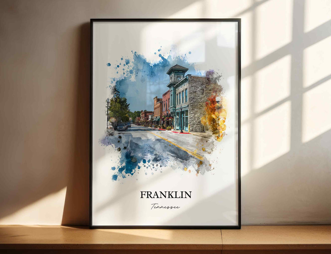 Franklin, Tennessee – Watercolor Art Print