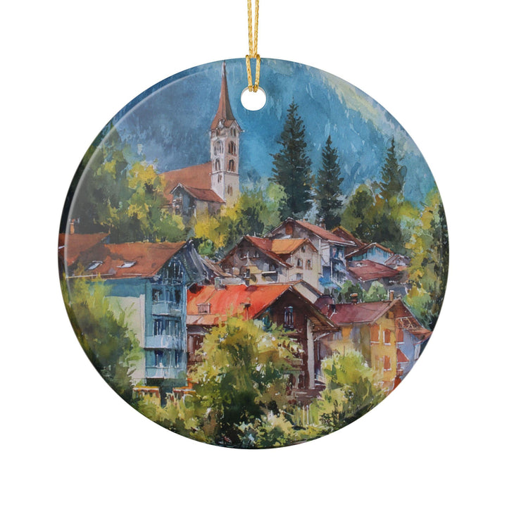Interlaken Switzerland Ornament: Unique Interlaken Souvenir, Interlaken Xmas Decor, and Authentic Interlaken Gift