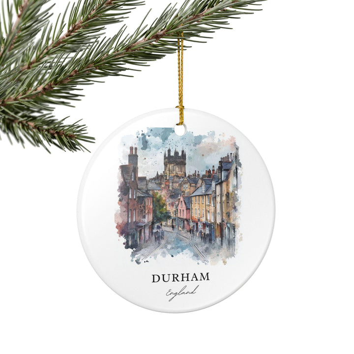 Durham England Ornament: Unique Durham Souvenir, Durham England Xmas Decor, and Authentic England Gift