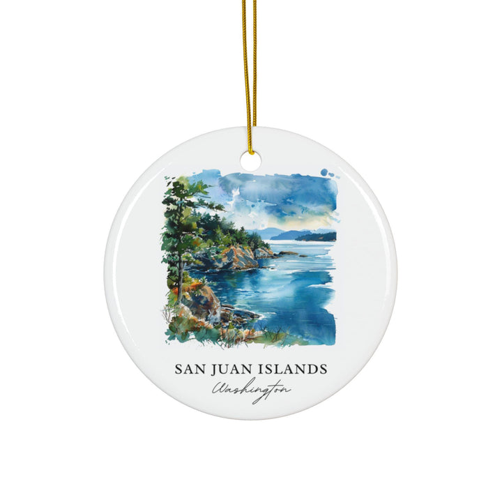 San Juan Islands Ornament: Unique San Juan Islands Souvenir, Washington State Xmas Decor, and Authentic San Juan Islands Gift