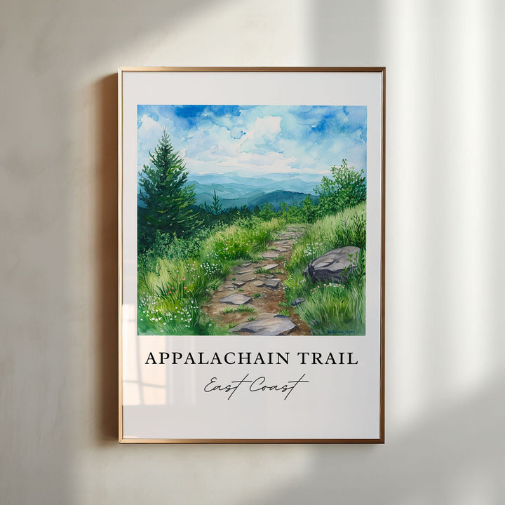 Appalachian Trail Wall Art - East Coast Print