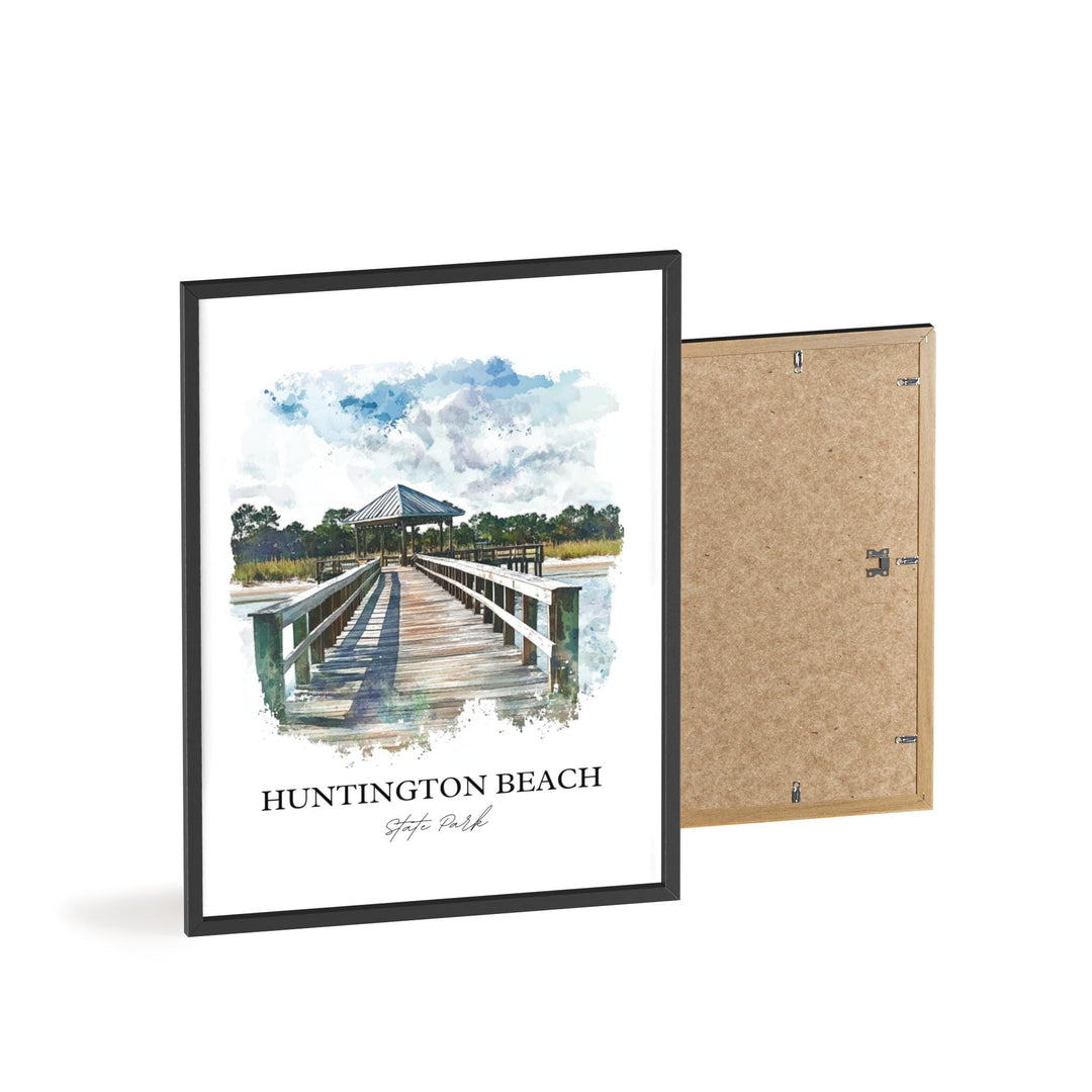 Huntington Beach SC Wall Art, Georgetown County Print, SC Artwork, Huntington Beach SC Gift, Travel Print, Travel Poster, Housewarming Gift