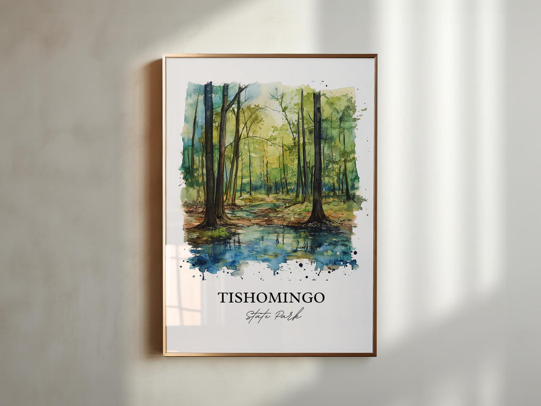 Tishomingo State Park Art, Tishomingo Print, Mississippi Artwork, Tishomingo State Park Gift, Travel Print, Travel Poster, Housewarming Gift
