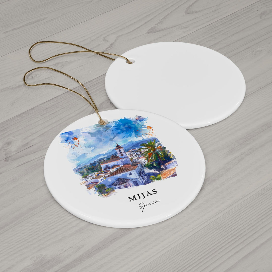 Mijas Spain Ornament: Unique Mijas Souvenir, Mijas Xmas Decor, and Authentic Mijas Espana Christmas Gift