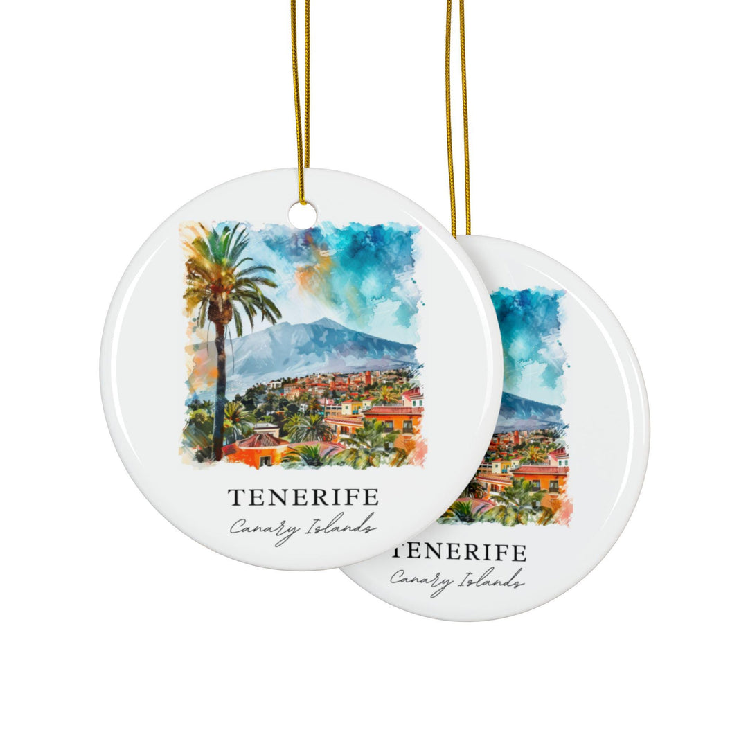 Tenerife Ornament: Unique Tenerife Souvenir, Tenerife Canary Islands Decor, and Authentic Tenerife Christmas Gift