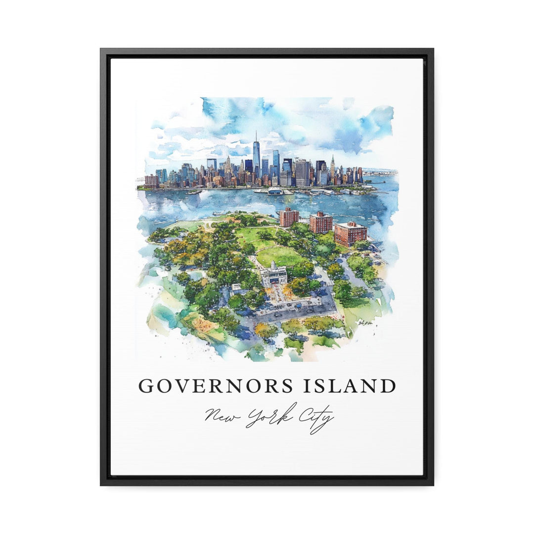 Governors Island, USA – Watercolor Art Print