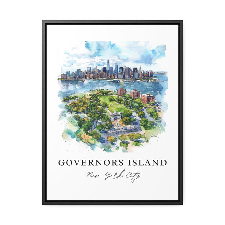 Governors Island, USA – Watercolor Art Print