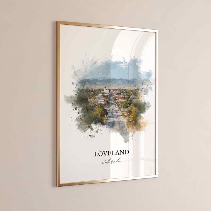 Loveland, Colorado – Watercolor Art Print
