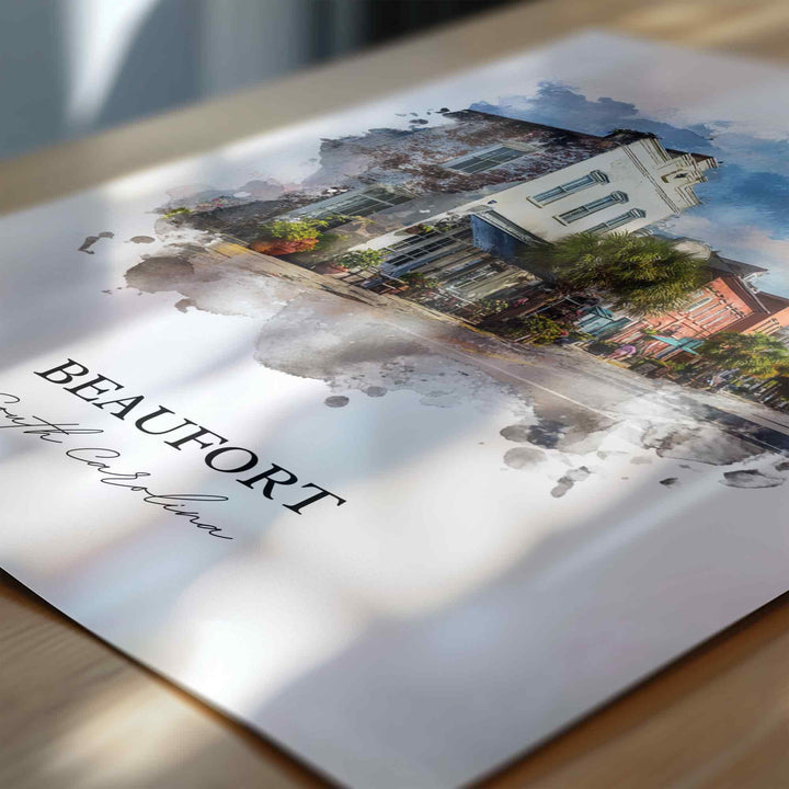 Beaufort, South Carolina – Watercolor Art Print