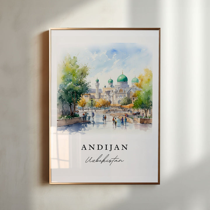 Andijan Uzbekistan wall art - Uzbekistan, Andijan print, Andijan Wedding gift, Uzbekistan present, Andijan Custom Gift, Perfect Gift
