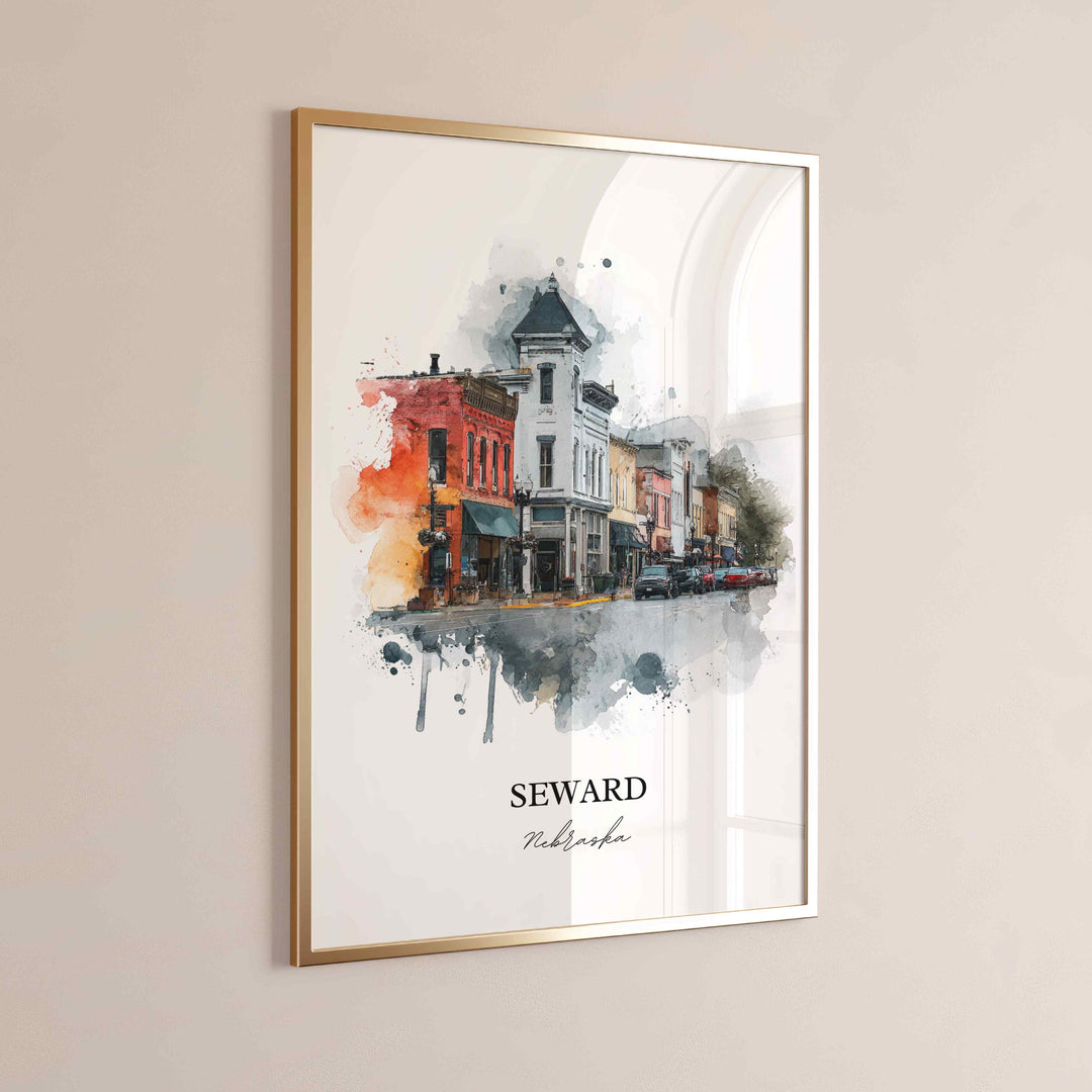 Seward, Nebraska – Watercolor Art Print