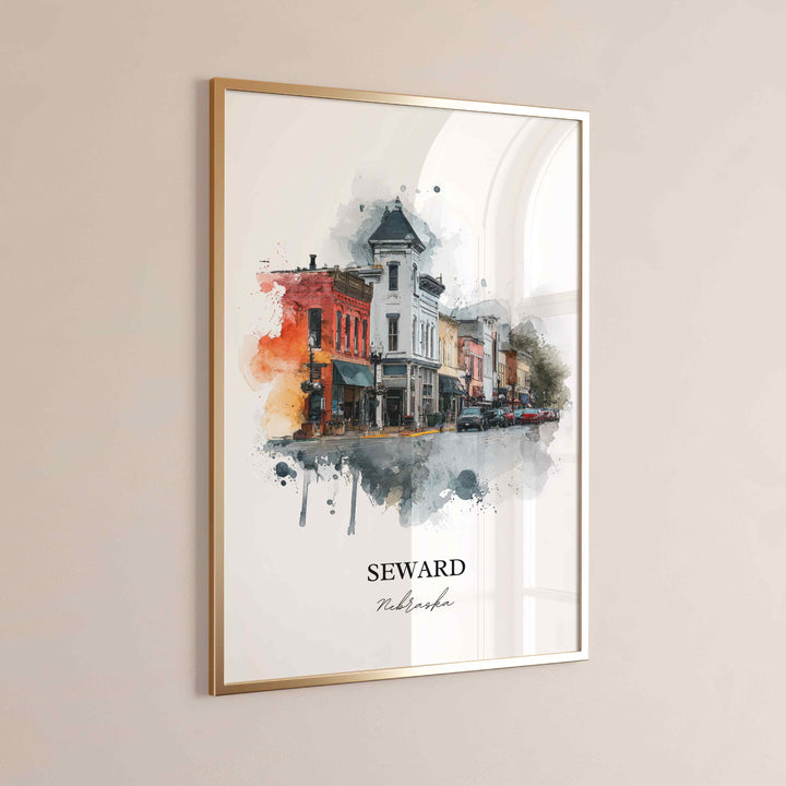 Seward, Nebraska – Watercolor Art Print