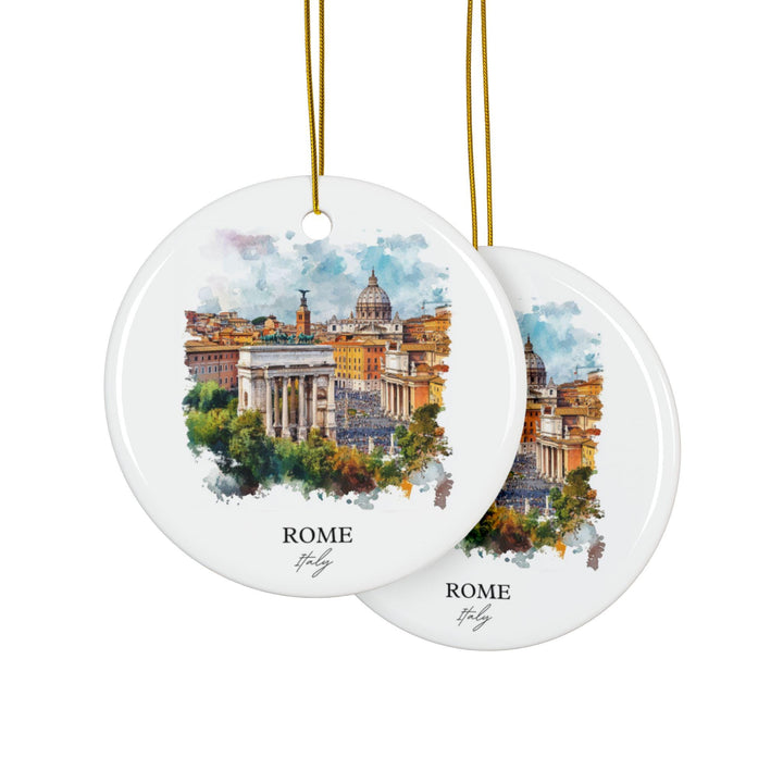 Rome Italy Ornament: Unique Rome Souvenir, Rome Xmas Decor, and Authentic Rome Italy Gift