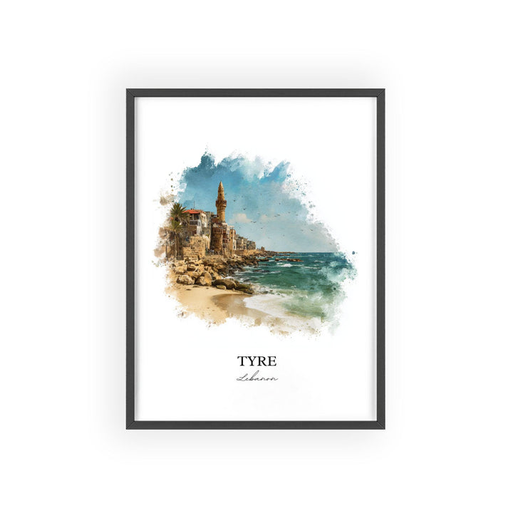 Tyre, Lebanon – Watercolor Art Print