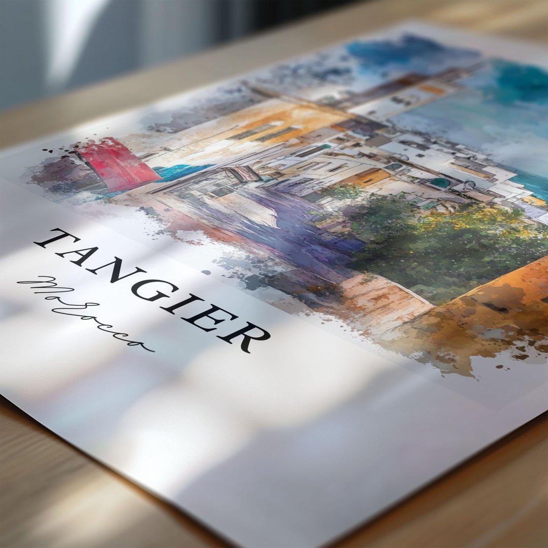 Tangier, Morocco – Watercolor Art Print