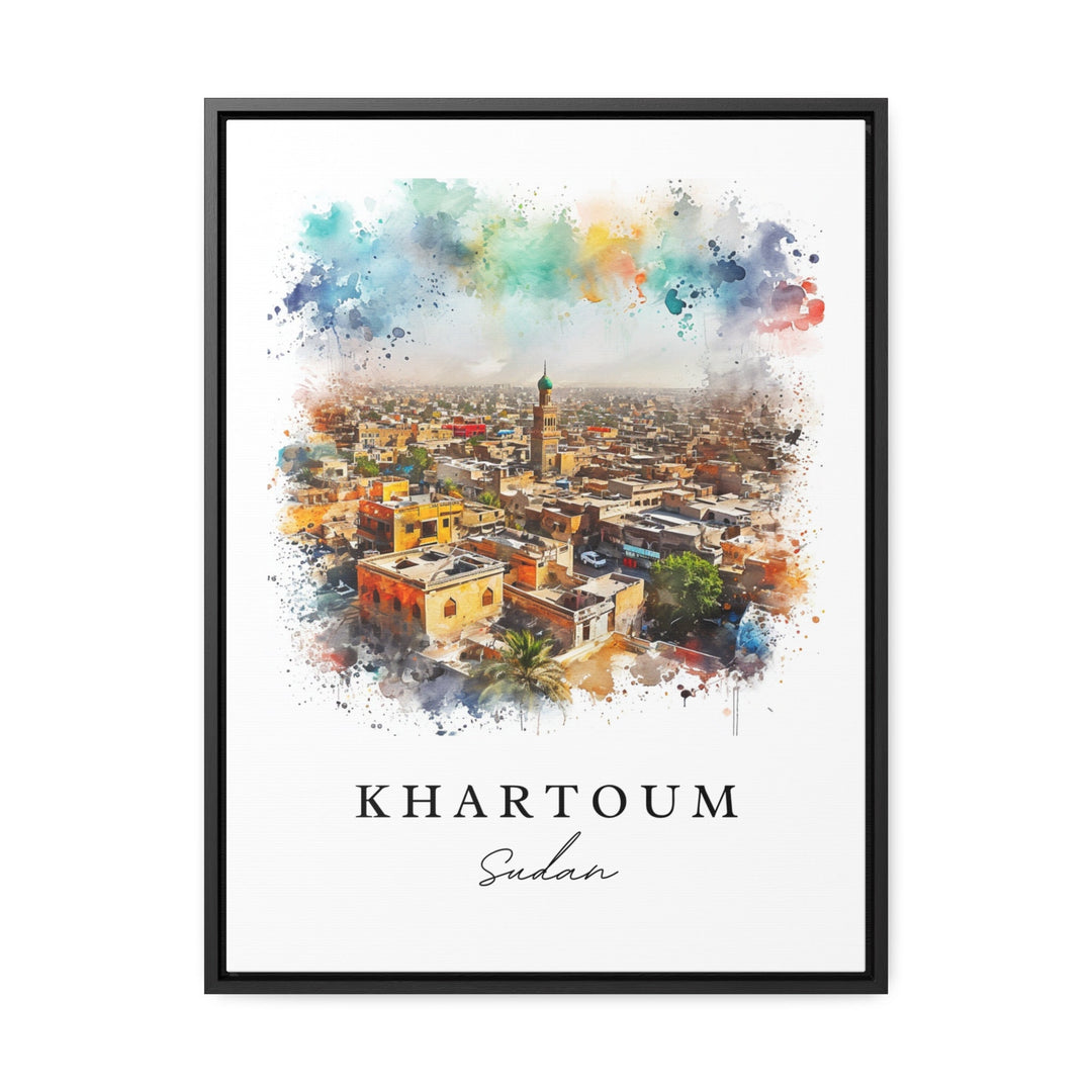 Khartoum wall art - Sudan, Khartoum print, Khartoum Sudan Wedding gift, Birthday present, Custom Text, Perfect Gift