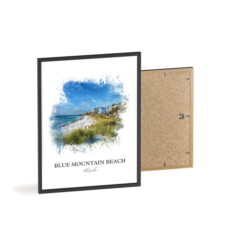 Blue Mountain Beach, Florida – Watercolor Art Print