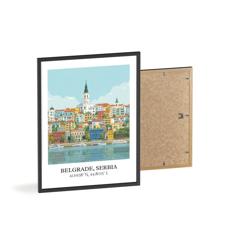 Belgrade Art, Belgrade Retro Travel Art, Belgrade Serbia Home Decor, Serbia Gift, Serbian Travel Art, Travel Prints, Housewarming Gift