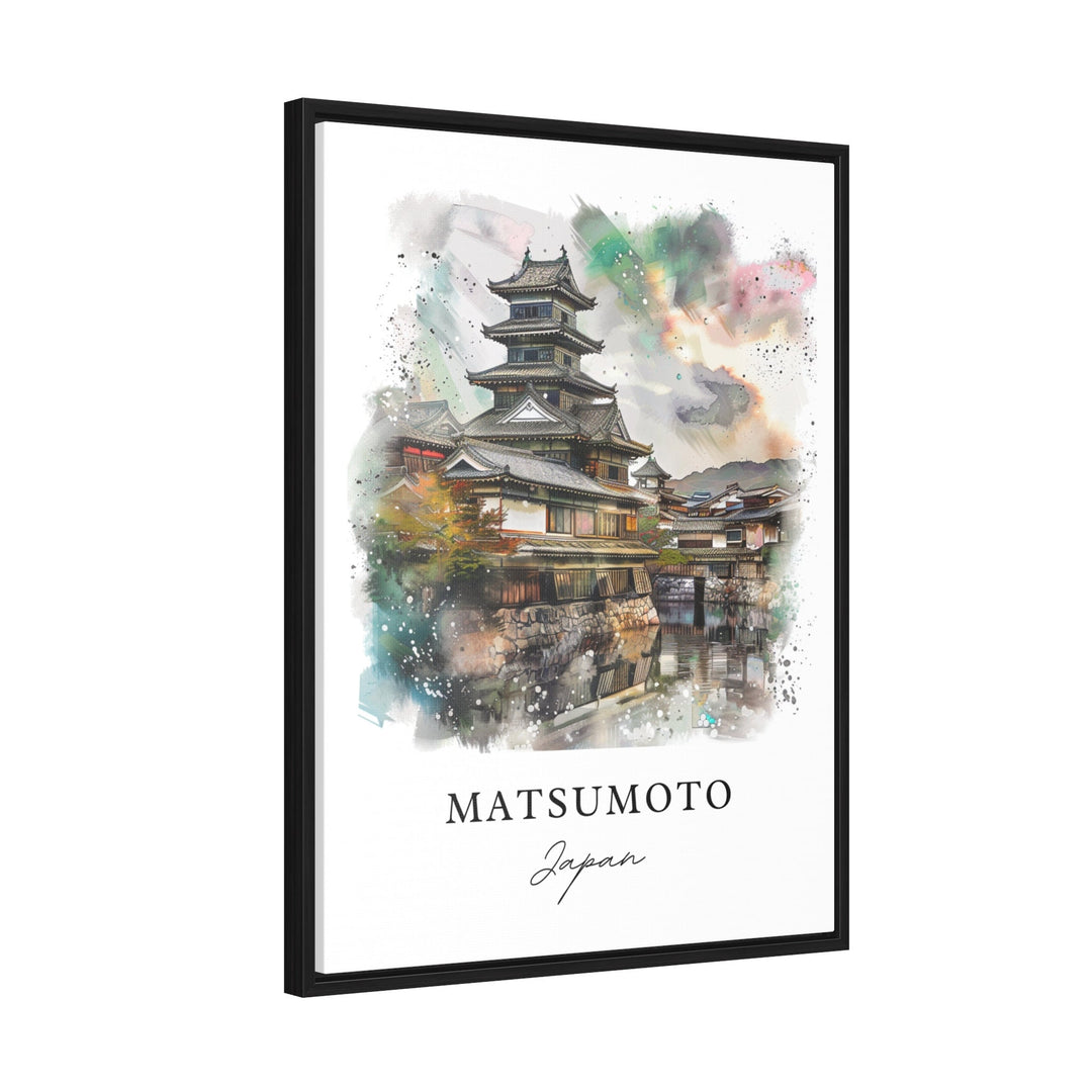 Matsumoto Wall Art, Matsumoto Print, Matsumoto Japan Watercolor, Nagano Gift,