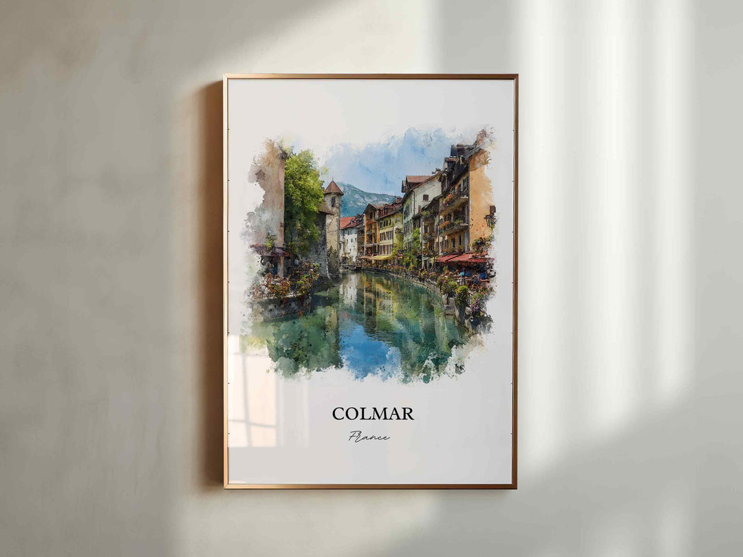 Colmar, France – Watercolor Art Print