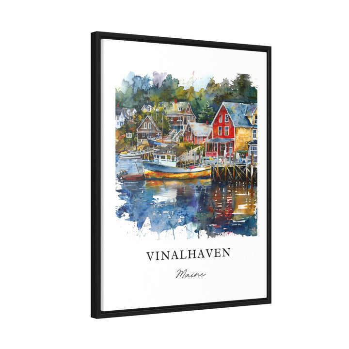 Vinalhaven ME Art, Fox Islands Maine Print, Knox County ME Watercolor Art, Vinalhaven Gift,