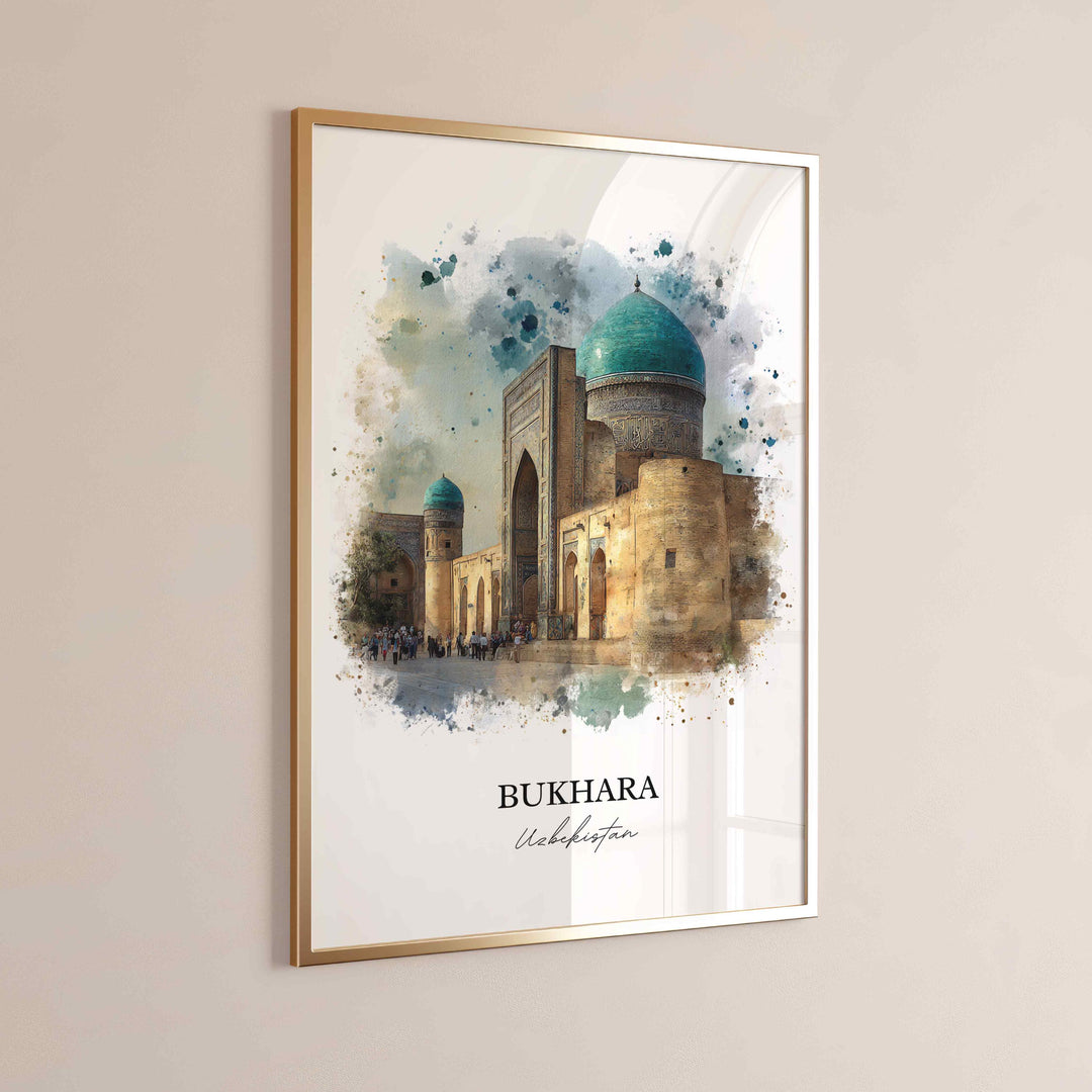 Bukhara, Uzbekistan – Watercolor Art Print