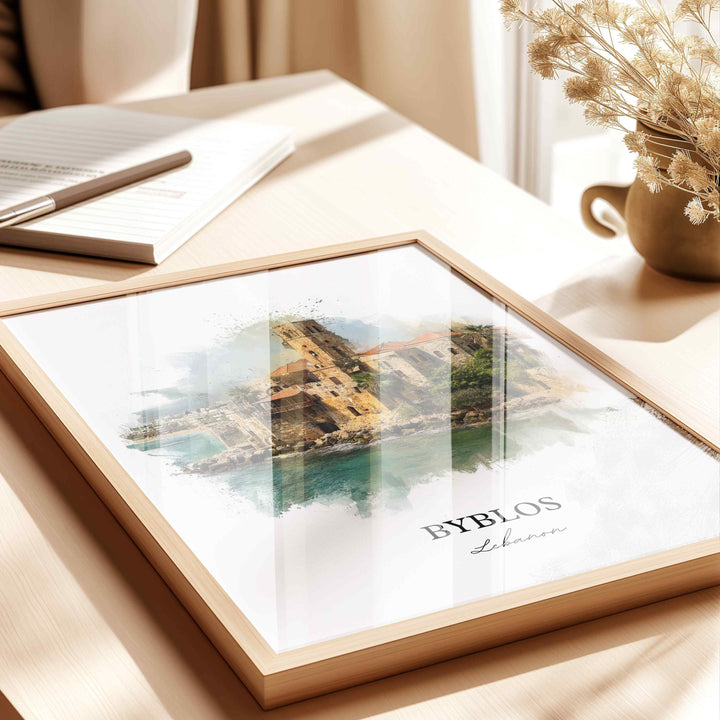 Byblos, Lebanon – Watercolor Art Print