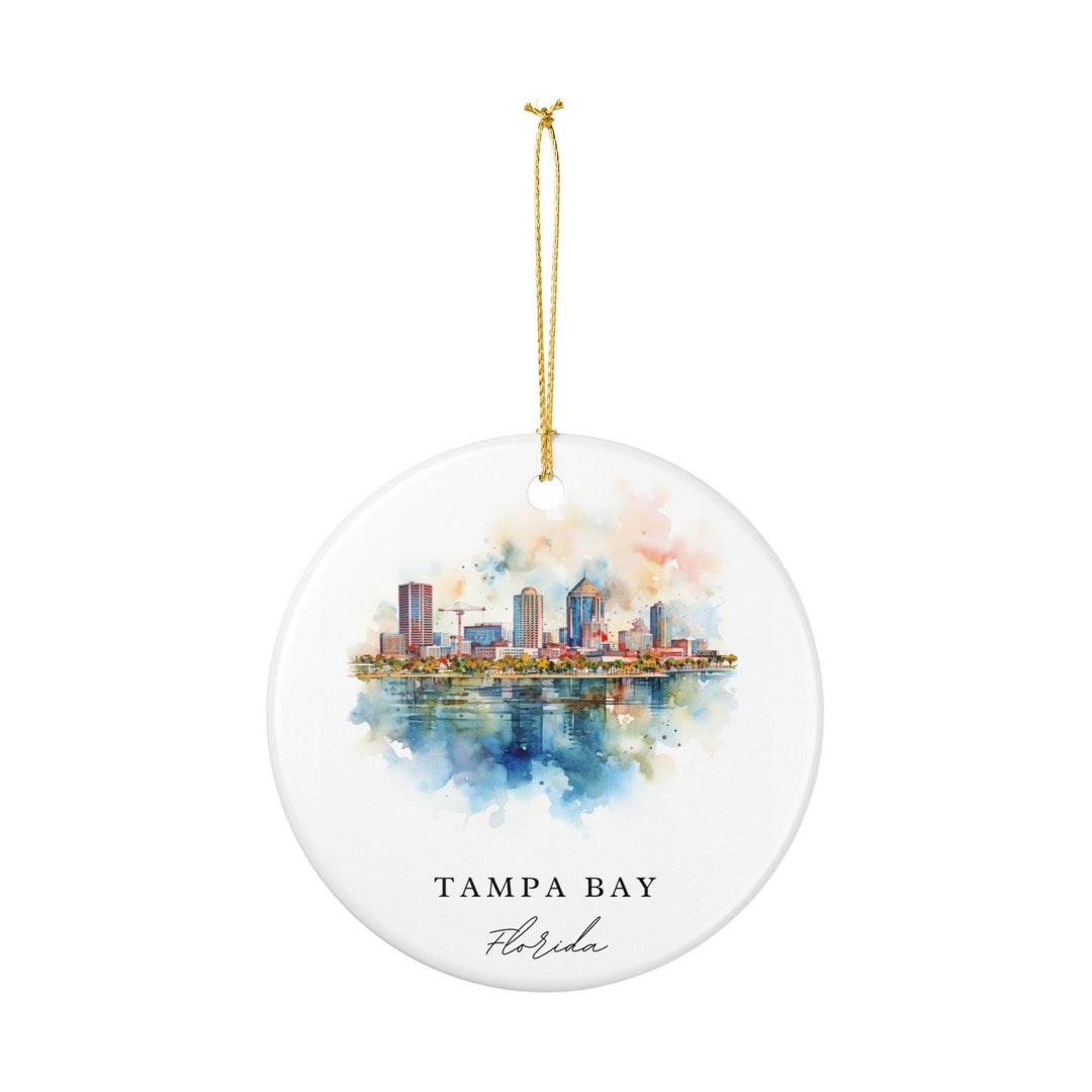 Tampa Bay Ornament: Unique Tampa Florida Souvenir, Tampa Xmas Decor, and Authentic Tampa Bay FL Gift