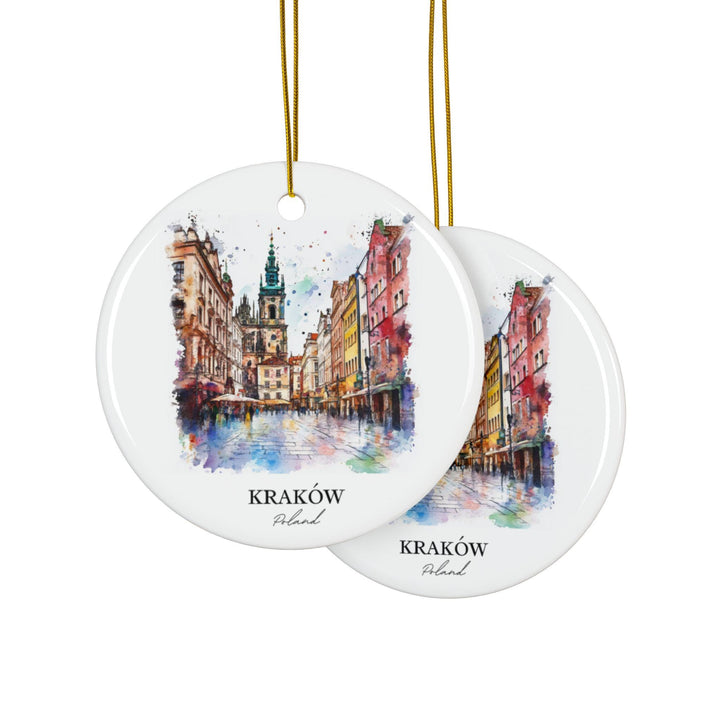 Krakow Poland Ornament: Unique Krakow Souvenir, Krakow Xmas Decor, and Authentic Poland Gift