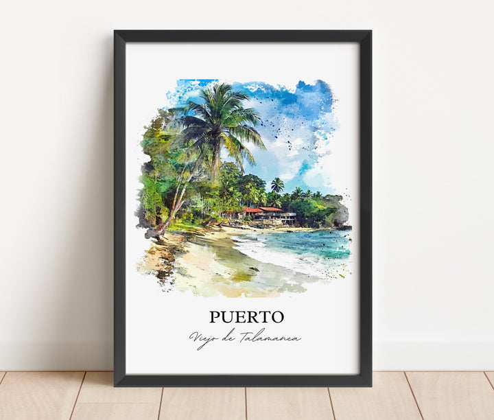 Puerto Viejo de Talamanca Art, Playa Negra Print, Costa Rica, Puerto Viejo de Talamanca Gift, Travel Print, Travel Poster, Housewarming Gift