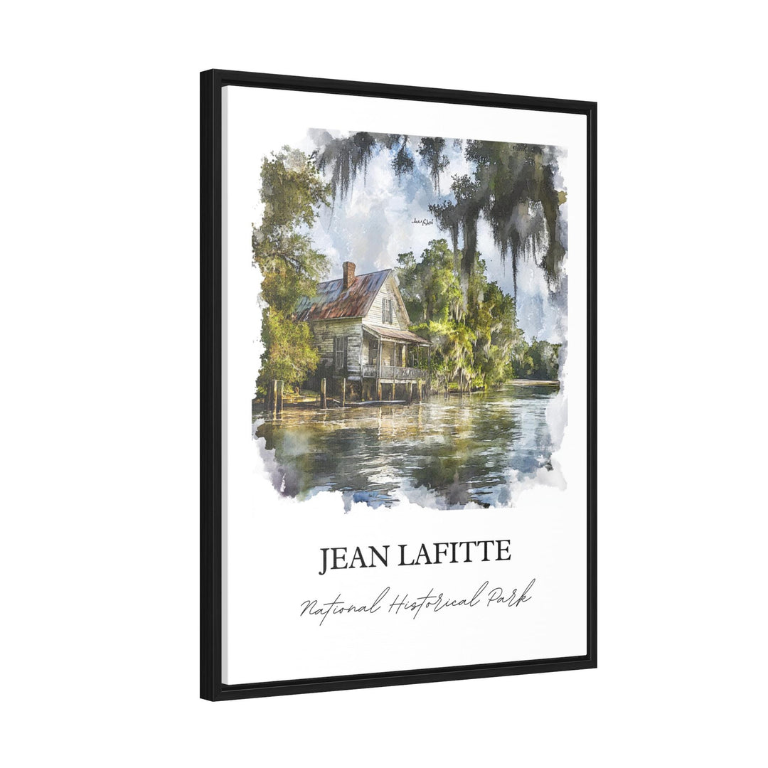Jean Lafitte National Park Art, Louisiana Print, Louisiana Watercolor, Jefferson Parish Gift, Travel Print, Travel Poster, Housewarming Gift