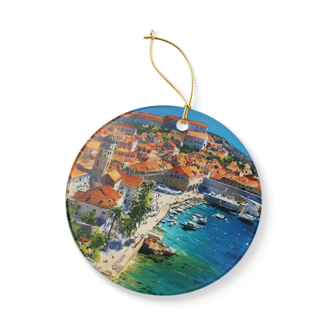 Dubrovnik Croatia Ornament: Unique Dubrovnik Souvenir, Dubrovnik Xmas Decor, and Authentic Dubrovnik Croatia Gift