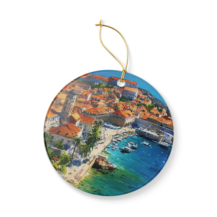 Dubrovnik Croatia Ornament: Unique Dubrovnik Souvenir, Dubrovnik Xmas Decor, and Authentic Dubrovnik Croatia Gift