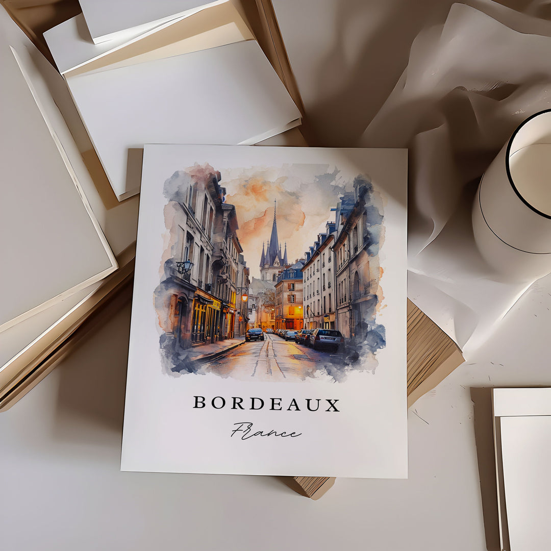 Bordeaux Wall Art - France Print