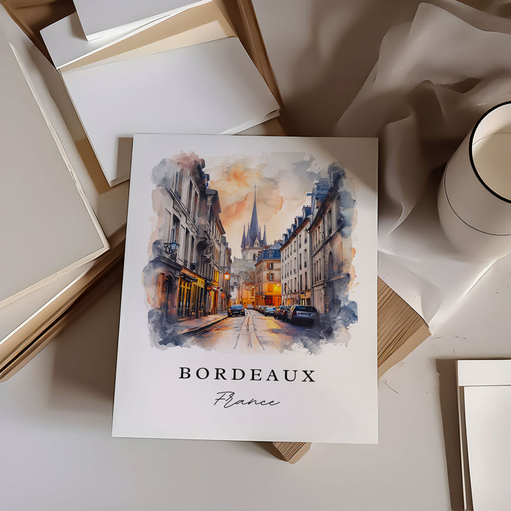 Bordeaux Wall Art - France Print