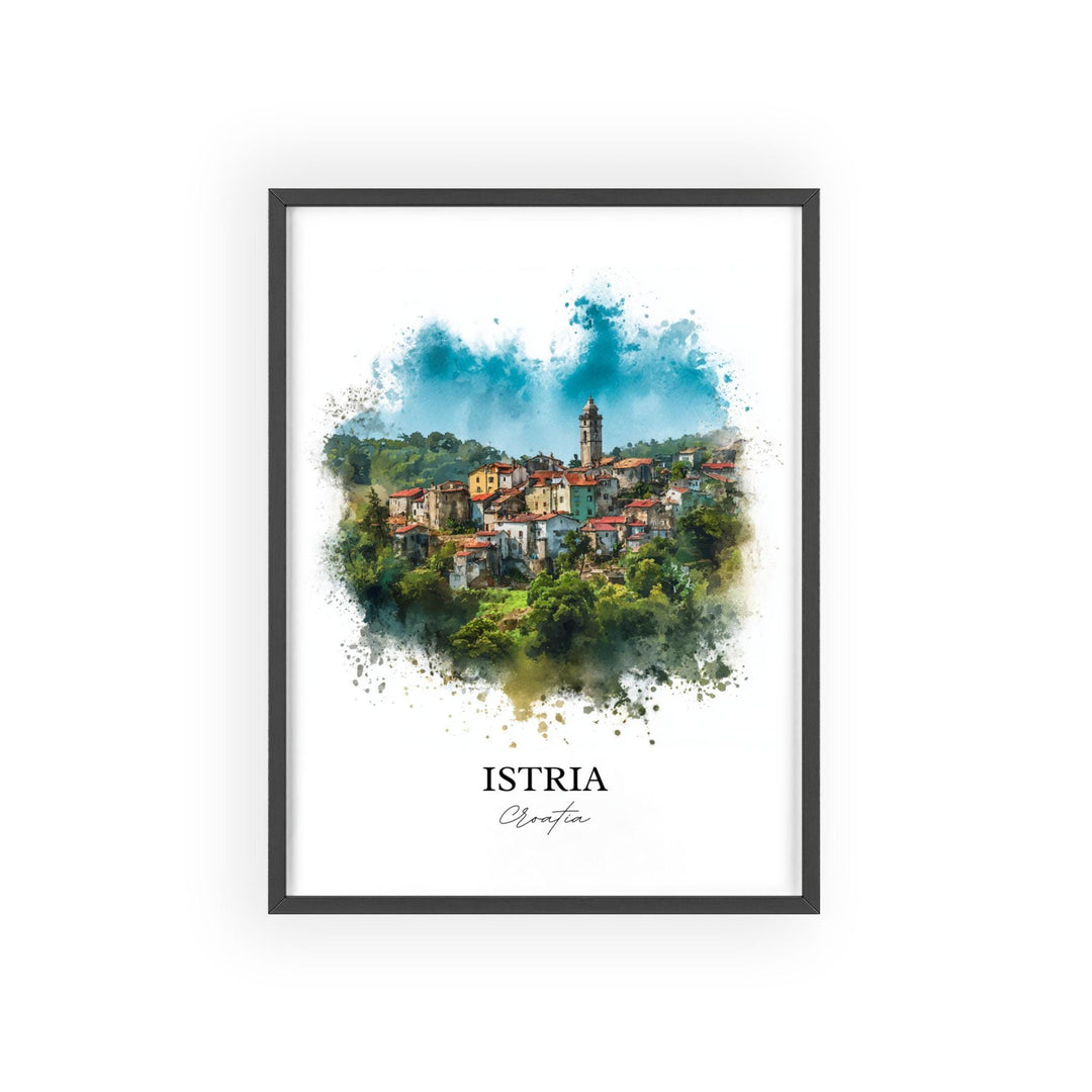 Istria Wall Art, Istria Croatia Print, Croatia Watercolor Art, Croatia Gift, Croatia Print, Travel Poster, Housewarming Gift