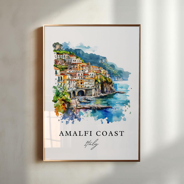 Amalfi Coast Wall Art - Italy Print