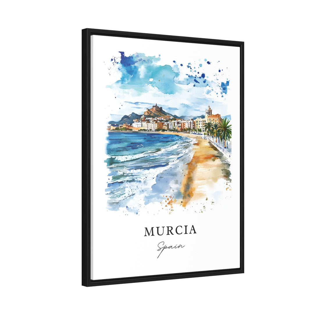 Murcia Spain Wall Art, Murcia Print, Murcia Watercolor Art, Murcia Espana Gift,