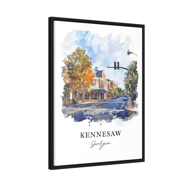 Kennesaw Wall Art, Kennesaw Georgia Print, Atlanta Watercolor Art, Kennesaw GA Gift, Travel Print, Travel Poster, Housewarming Gift