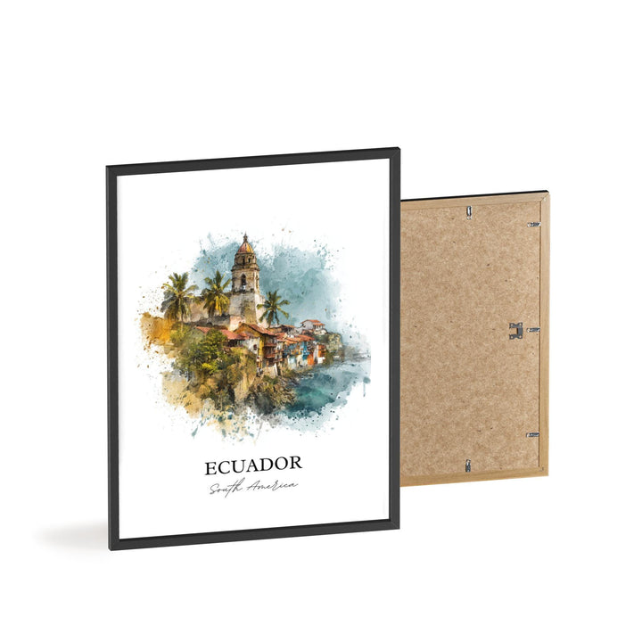 Ecuador, South America – Watercolor Art Print